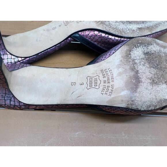 Cavallini Womens Pointy Toe Pink Slip On Heel 9B Pink - Picture 10 of 10